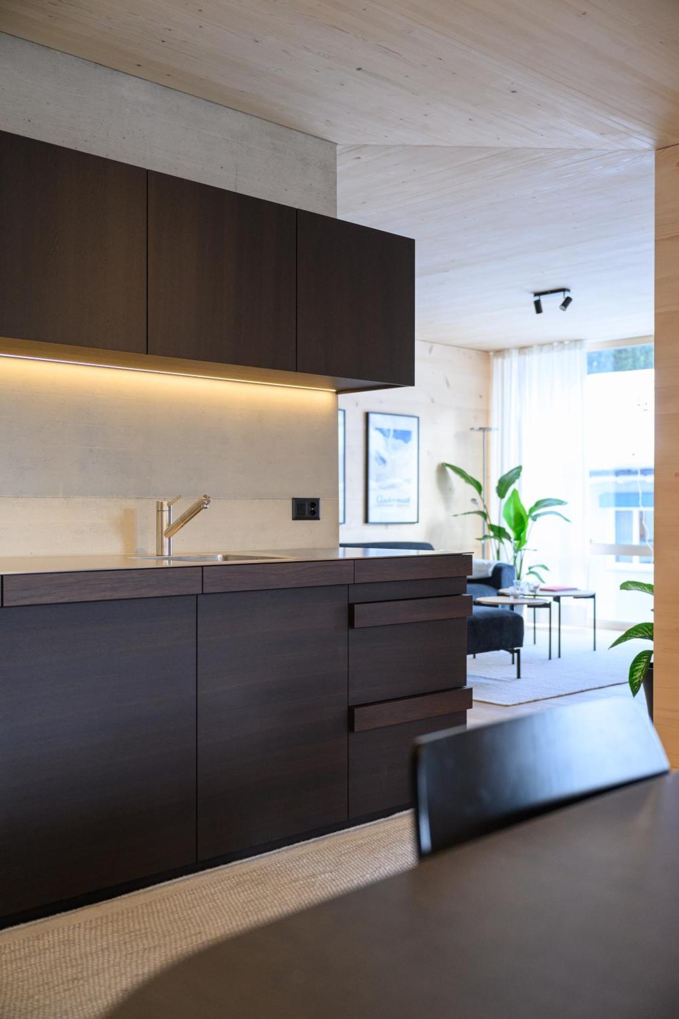 Mondholz Ferienwohnung Andermatt Buitenkant foto